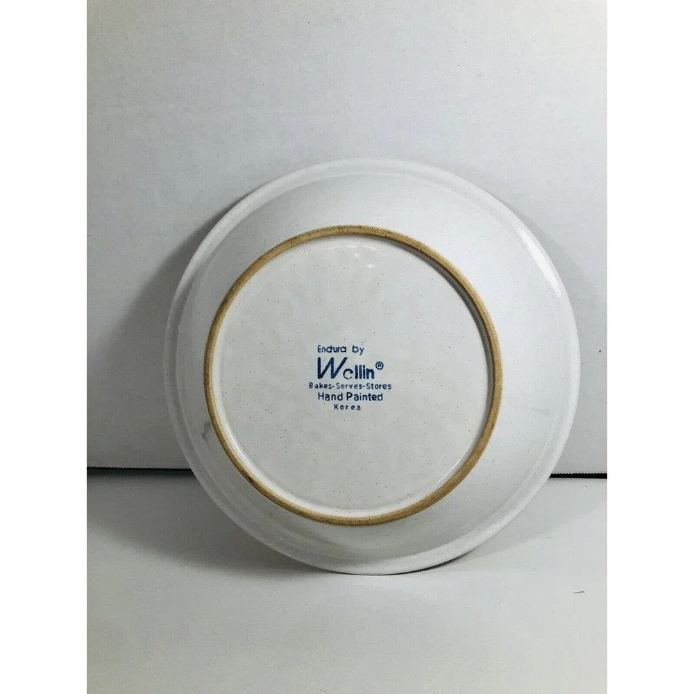 Endura By Wellin Serving Bowl Orange Poppies Wild Flower